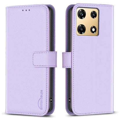 BINFEN COLOR BF17 For Transsion Infinix Note 30 Pro 4G Cell Phone Cases PU Leather Wallet Shell