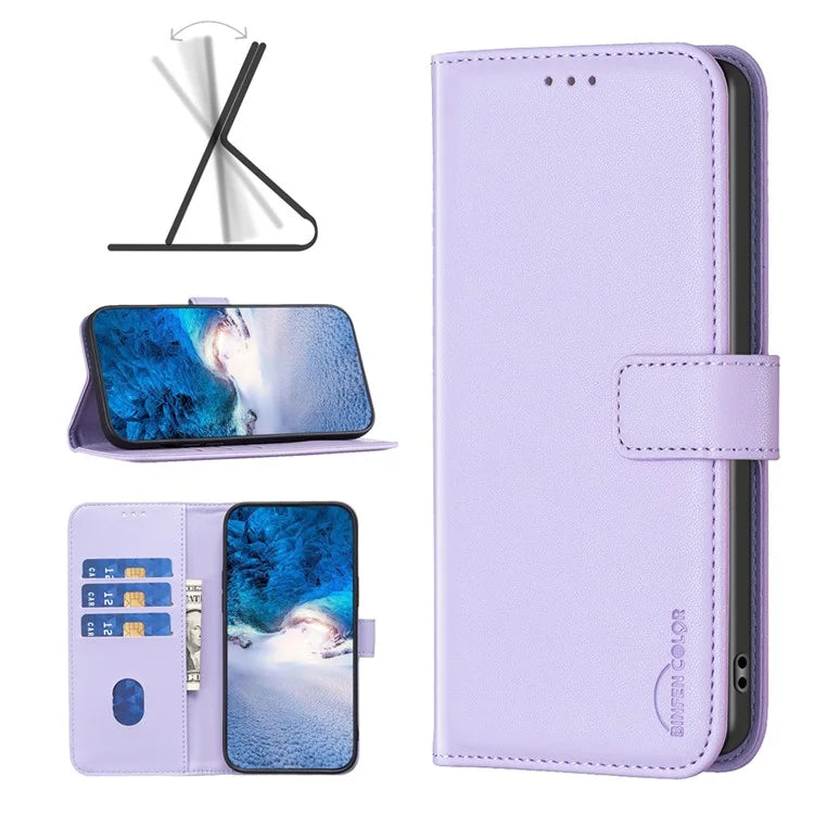 BINFEN COLOR BF17 For Transsion Infinix Note 30 Pro 4G Cell Phone Cases PU Leather Wallet Shell