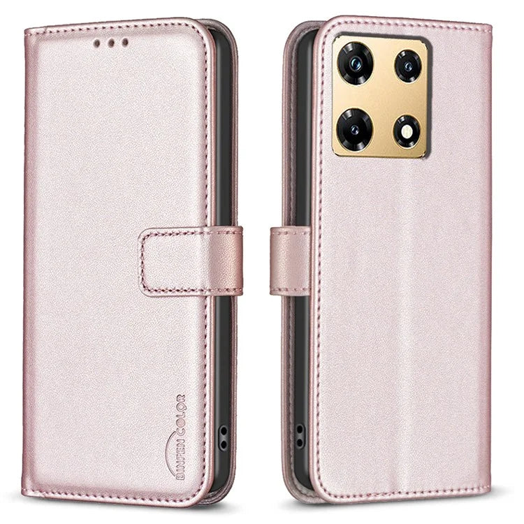 BINFEN COLOR BF17 For Transsion Infinix Note 30 Pro 4G Cell Phone Cases PU Leather Wallet Shell