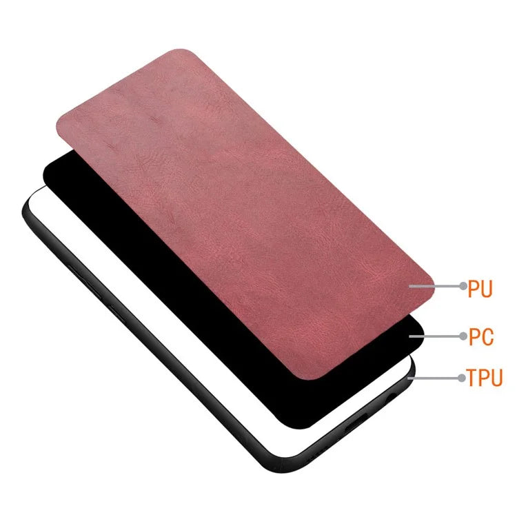 For Xiaomi 13T / 13T Pro / Redmi K60 Ultra Case Anti-Drop Cowhide Texture PU+TPU+PC Phone Cover