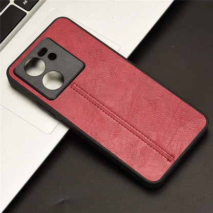 For Xiaomi 13T / 13T Pro / Redmi K60 Ultra Case Anti-Drop Cowhide Texture PU+TPU+PC Phone Cover