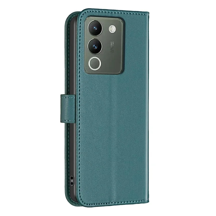 BINFEN COLOR BF17 For vivo Y200 (India) 5G Protective Case PU Leather Wallet Phone Cover