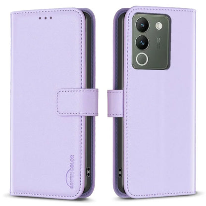 BINFEN COLOR BF17 For vivo Y200 (India) 5G Protective Case PU Leather Wallet Phone Cover
