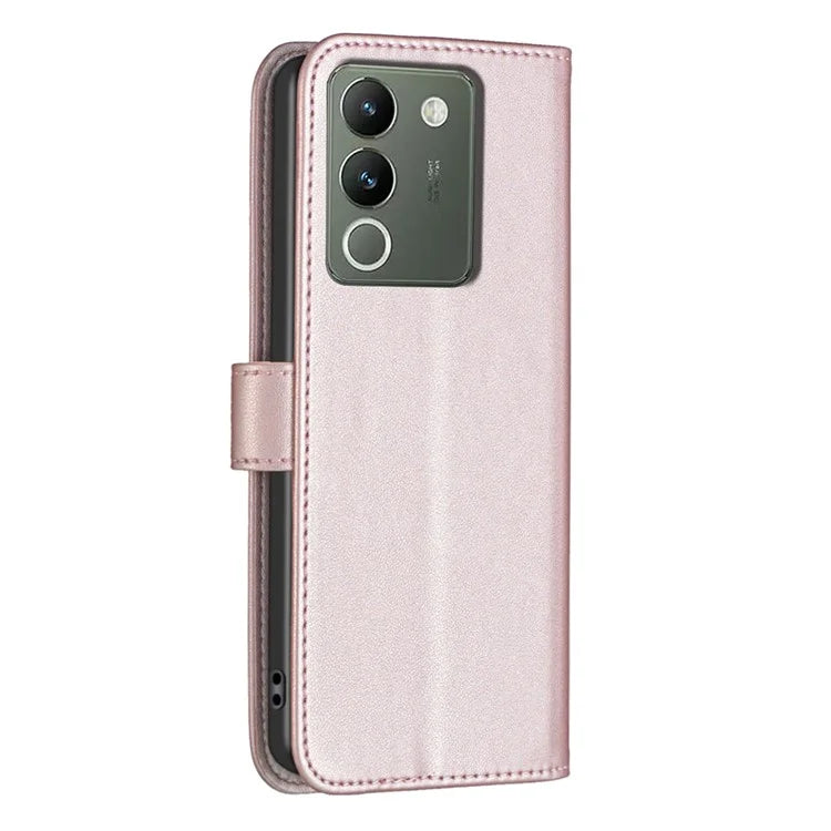 BINFEN COLOR BF17 For vivo Y200 (India) 5G Protective Case PU Leather Wallet Phone Cover