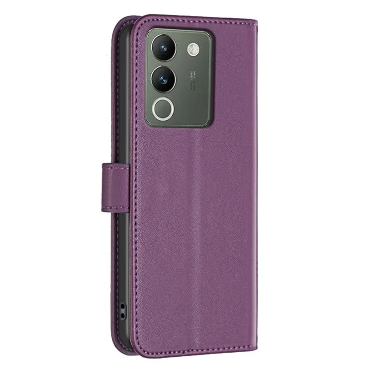 BINFEN COLOR BF17 For vivo Y200 (India) 5G Protective Case PU Leather Wallet Phone Cover