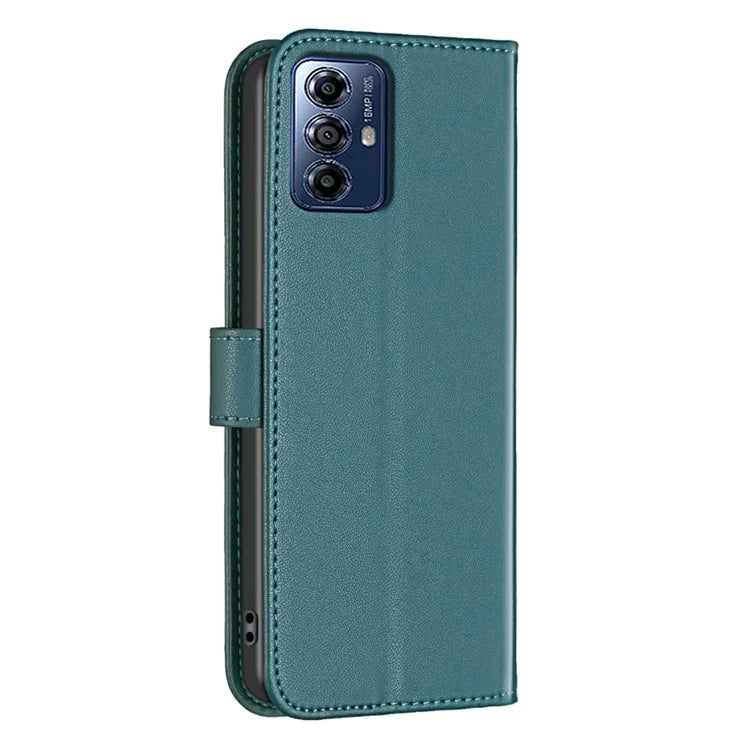 BINFEN COLOR BF17 For Motorola Moto G Play (2024) 4G Case PU Leather Flip Phone Cover with Wallet