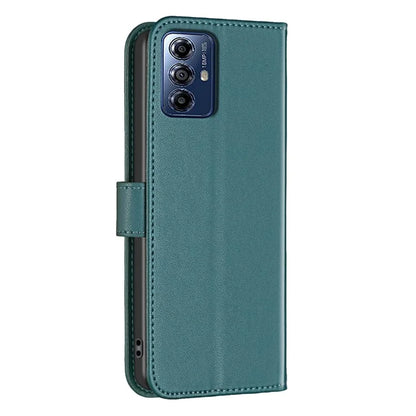 BINFEN COLOR BF17 For Motorola Moto G Play (2024) 4G Case PU Leather Flip Phone Cover with Wallet