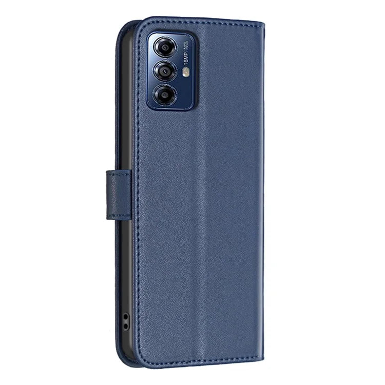 BINFEN COLOR BF17 For Motorola Moto G Play (2024) 4G Case PU Leather Flip Phone Cover with Wallet