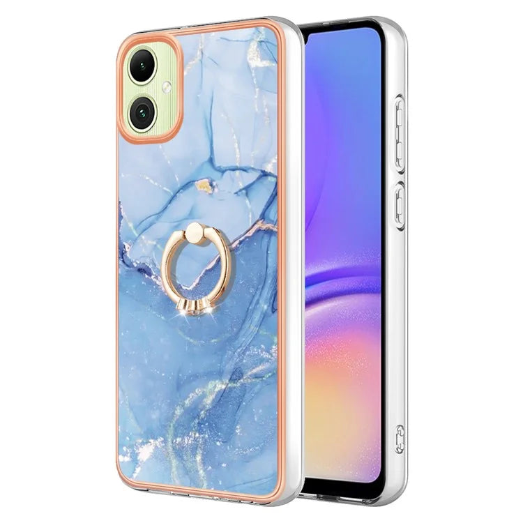 YB IMD Series-17 Style-E For Samsung Galaxy A05 4G IMD TPU Marble Pattern Cell Phone Case