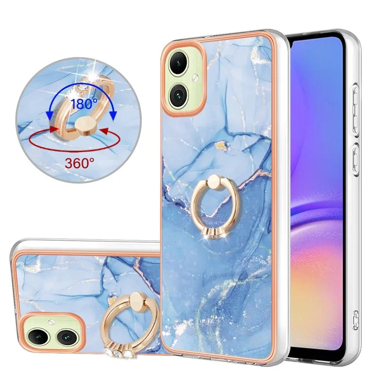 YB IMD Series-17 Style-E For Samsung Galaxy A05 4G IMD TPU Marble Pattern Cell Phone Case