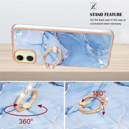 YB IMD Series-17 Style-E For Samsung Galaxy A05 4G IMD TPU Marble Pattern Cell Phone Case