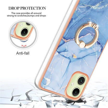YB IMD Series-17 Style-E For Samsung Galaxy A05 4G IMD TPU Marble Pattern Cell Phone Case