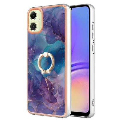 YB IMD Series-17 Style-E For Samsung Galaxy A05 4G IMD TPU Marble Pattern Cell Phone Case