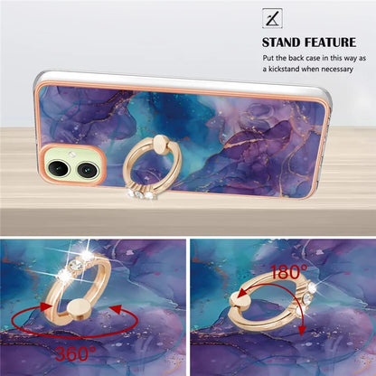 YB IMD Series-17 Style-E For Samsung Galaxy A05 4G IMD TPU Marble Pattern Cell Phone Case