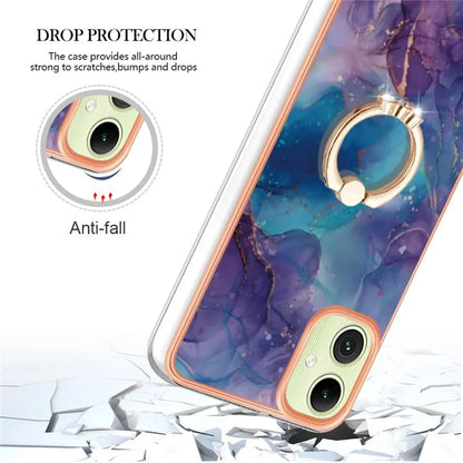 YB IMD Series-17 Style-E For Samsung Galaxy A05 4G IMD TPU Marble Pattern Cell Phone Case
