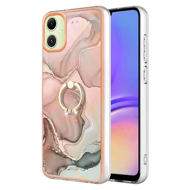 YB IMD Series-17 Style-E For Samsung Galaxy A05 4G IMD TPU Marble Pattern Cell Phone Case
