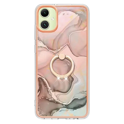 YB IMD Series-17 Style-E For Samsung Galaxy A05 4G IMD TPU Marble Pattern Cell Phone Case