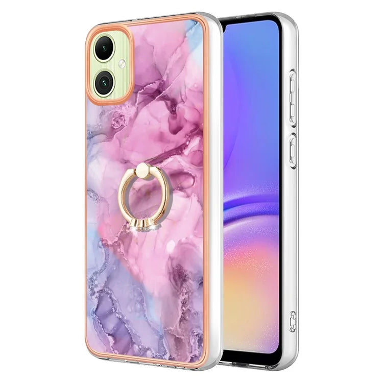 YB IMD Series-17 Style-E For Samsung Galaxy A05 4G IMD TPU Marble Pattern Cell Phone Case