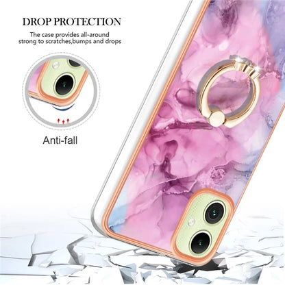 YB IMD Series-17 Style-E For Samsung Galaxy A05 4G IMD TPU Marble Pattern Cell Phone Case