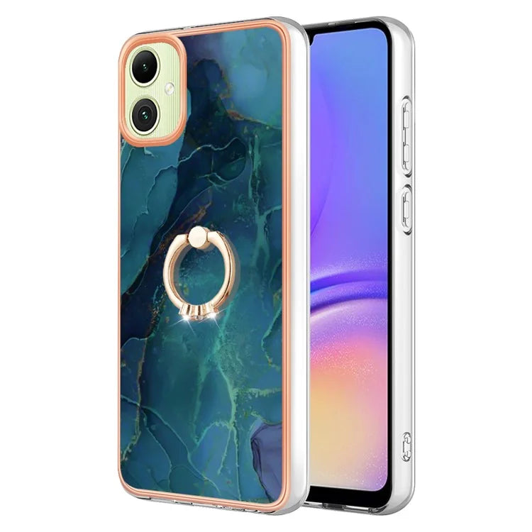 YB IMD Series-17 Style-E For Samsung Galaxy A05 4G IMD TPU Marble Pattern Cell Phone Case