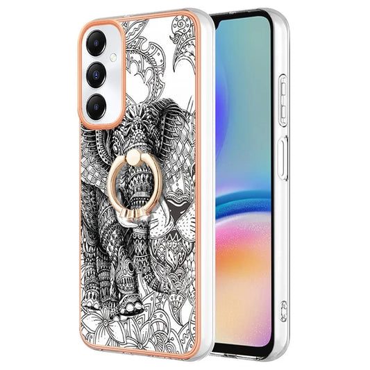 YB IMD Series-20 Style D for Samsung Galaxy A05s 4G Kickstand Cover Electroplated Phone Case