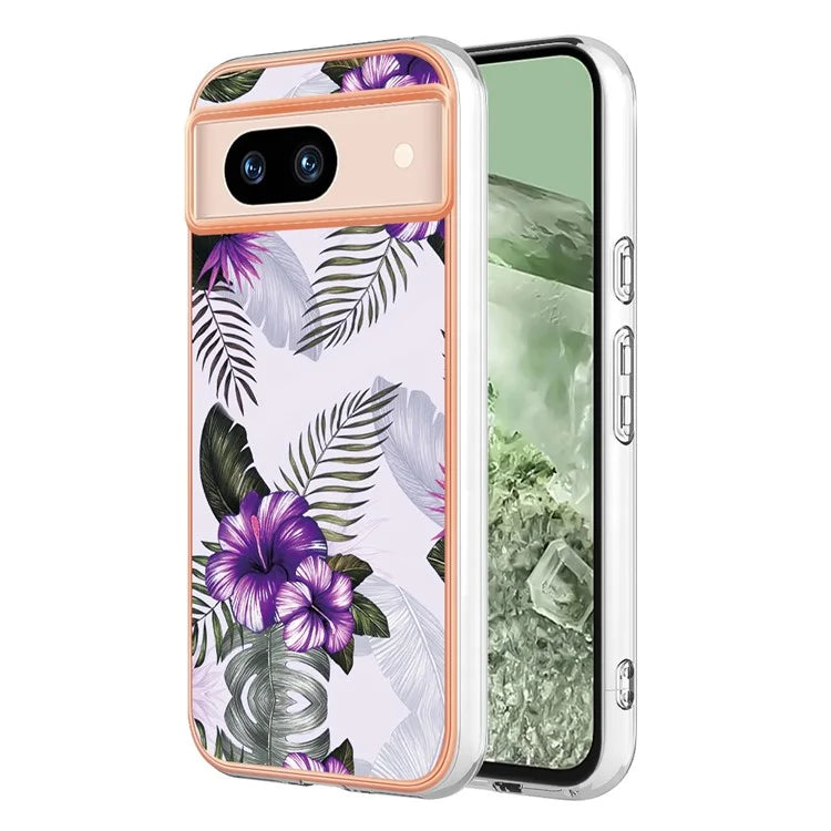 YB IMD Series-1 For Google Pixel 8a TPU Phone Case Electroplating Edge Shockproof Cover