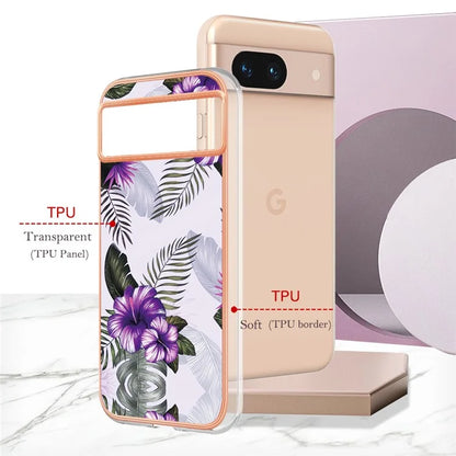 YB IMD Series-1 For Google Pixel 8a TPU Phone Case Electroplating Edge Shockproof Cover