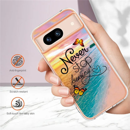 YB IMD Series-1 For Google Pixel 8a TPU Phone Case Electroplating Edge Shockproof Cover