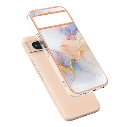 YB IMD Series-1 For Google Pixel 8a TPU Phone Case Electroplating Edge Shockproof Cover