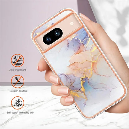 YB IMD Series-1 For Google Pixel 8a TPU Phone Case Electroplating Edge Shockproof Cover