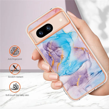 YB IMD Series-1 For Google Pixel 8a TPU Phone Case Electroplating Edge Shockproof Cover