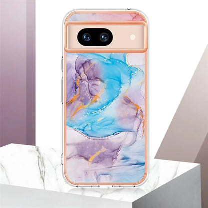 YB IMD Series-1 For Google Pixel 8a TPU Phone Case Electroplating Edge Shockproof Cover
