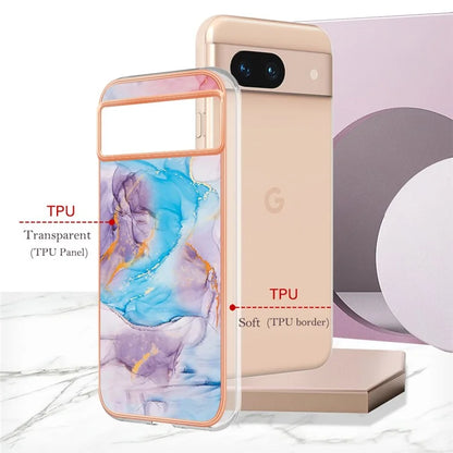 YB IMD Series-1 For Google Pixel 8a TPU Phone Case Electroplating Edge Shockproof Cover