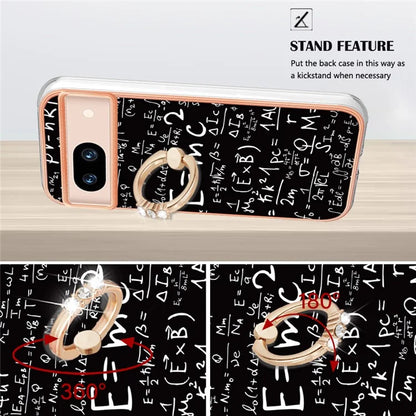 YB IMD Series-20 Style D for Google Pixel 8a Soft TPU Plating Case Kickstand Phone Cover