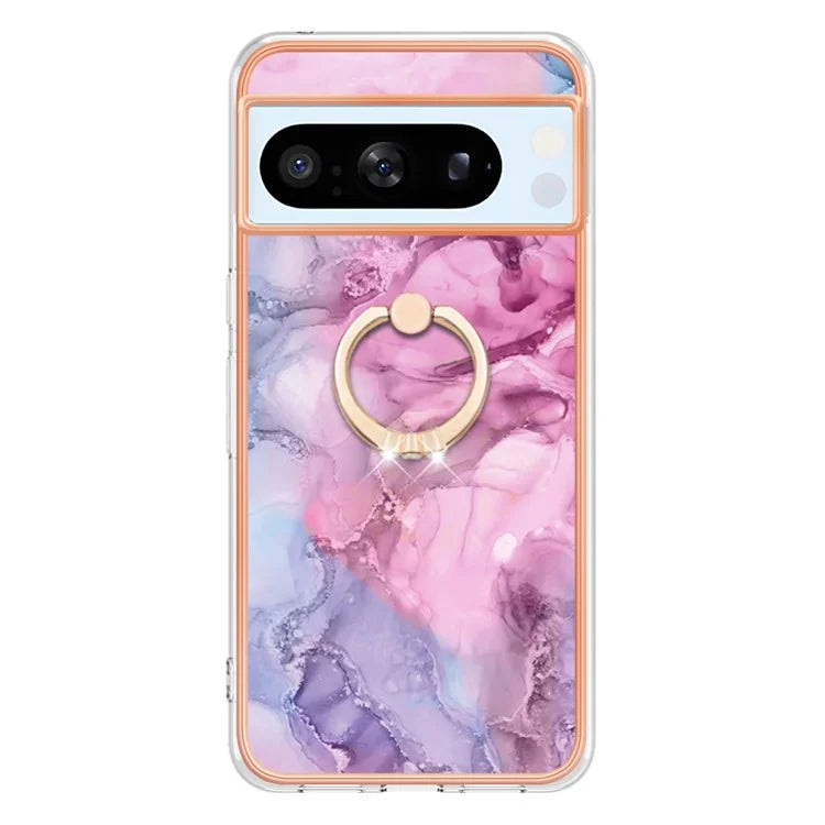 YB IMD Series-17 Style-E For Google Pixel 8 Pro Cover Marble Pattern IMD TPU Cell Phone Case