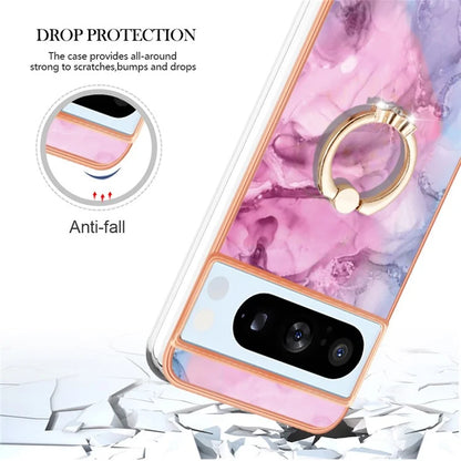 YB IMD Series-17 Style-E For Google Pixel 8 Pro Cover Marble Pattern IMD TPU Cell Phone Case