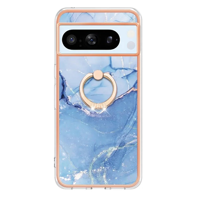 YB IMD Series-17 Style-E For Google Pixel 8 Pro Cover Marble Pattern IMD TPU Cell Phone Case