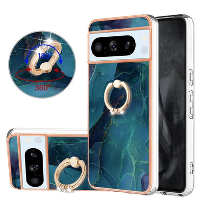 YB IMD Series-17 Style-E For Google Pixel 8 Pro Cover Marble Pattern IMD TPU Cell Phone Case