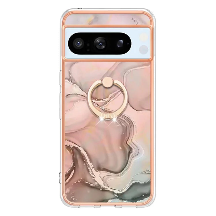 YB IMD Series-17 Style-E For Google Pixel 8 Pro Cover Marble Pattern IMD TPU Cell Phone Case