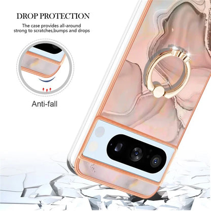 YB IMD Series-17 Style-E For Google Pixel 8 Pro Cover Marble Pattern IMD TPU Cell Phone Case