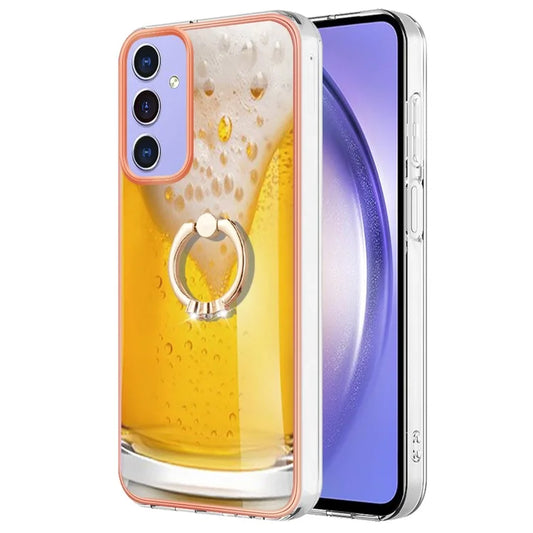 YB IMD Series-20 Style D for Samsung Galaxy A15 5G Case Kickstand 2.0mm TPU Shockproof Phone Cover