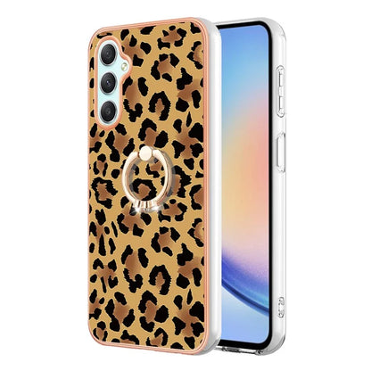 YB IMD Series-20 Style D for Samsung Galaxy A25 5G (Global) (161.0 x 76.5 x 8.3mm) Phone Case Ring Kickstand Phone Cover