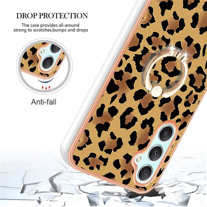 YB IMD Series-20 Style D for Samsung Galaxy A25 5G (Global) (161.0 x 76.5 x 8.3mm) Phone Case Ring Kickstand Phone Cover