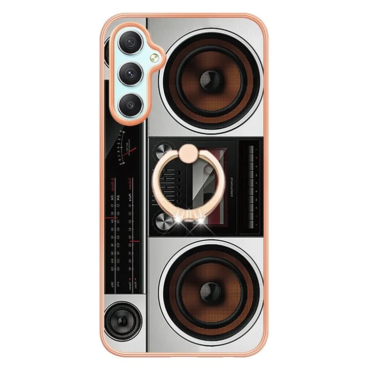 YB IMD Series-20 Style D for Samsung Galaxy A25 5G (Global) (161.0 x 76.5 x 8.3mm) Phone Case Ring Kickstand Phone Cover