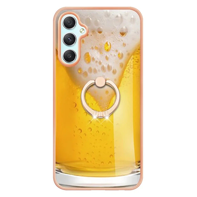 YB IMD Series-20 Style D for Samsung Galaxy A25 5G (Global) (161.0 x 76.5 x 8.3mm) Phone Case Ring Kickstand Phone Cover