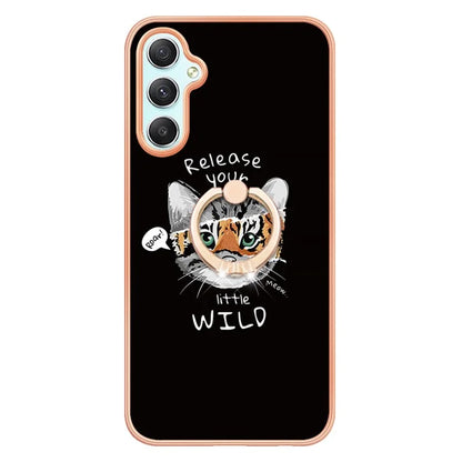 YB IMD Series-20 Style D for Samsung Galaxy A25 5G (Global) (161.0 x 76.5 x 8.3mm) Phone Case Ring Kickstand Phone Cover