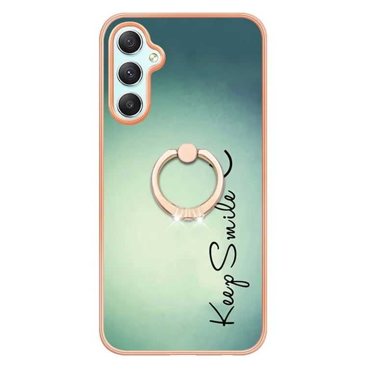 YB IMD Series-20 Style D for Samsung Galaxy A25 5G (Global) (161.0 x 76.5 x 8.3mm) Phone Case Ring Kickstand Phone Cover