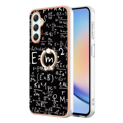 YB IMD Series-20 Style D for Samsung Galaxy A25 5G (Global) (161.0 x 76.5 x 8.3mm) Phone Case Ring Kickstand Phone Cover