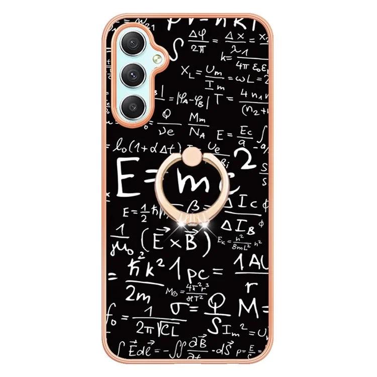 YB IMD Series-20 Style D for Samsung Galaxy A25 5G (Global) (161.0 x 76.5 x 8.3mm) Phone Case Ring Kickstand Phone Cover