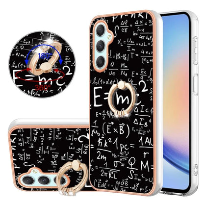 YB IMD Series-20 Style D for Samsung Galaxy A25 5G (Global) (161.0 x 76.5 x 8.3mm) Phone Case Ring Kickstand Phone Cover